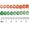 Transparent Painted Glass Beads Strands DGLA-A034-T6mm-A04-3