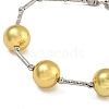 Rack Plating Round Brass Beaded Bracelets for Women BJEW-B106-19G-2