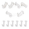 6Pcs 925 Sterling Silver Hollow Initial Beads STER-TA0001-53J-1