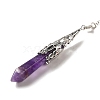 Natural Amethyst Dowsing Pendulum Big Pendants G-H285-06P-04-3