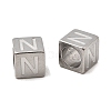 304 Stainless Steel European Beads STAS-D382-02N-P-1