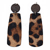 Eco-Friendly Cowhide Leather Big Pendants FIND-N049-11-03-3