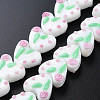 Opaque Handmade Bumpy Lampwork Beads Strands LAMP-T007-20-1