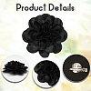Flower Polyester Brooches JEWB-WH20003-04F-5