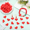 100Pcs Opaque Acrylic Beads MACR-PA0001-19-3