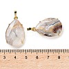 Natural Mexican Agate Pendants G-U002-01G-F-3