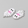 Halloween Printed Opaque Acrylic Pendants SACR-WH0006-23C-2