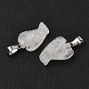 Natural Quartz Crystal Pendants G-B127-10P-17-2