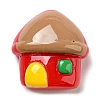 Christmas Opaque Resin Cabochons LS-RESI-K027-21I-1