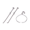 Tarnish Resistant Stainless Steel Slider Bracelet Making AJEW-JB00478-1