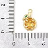 Brass Pave Colorful Cubic Zirconia Pendants CU-CBAFB7D-03A-G-3
