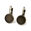 Brass Leverback Earring Findings KK-H023-AB-NF-1