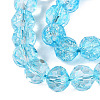 Crackle Transparent Glass Beads Strands GLAA-N068-06A-03-3