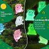 30pcs 5 colors Bear Luminous Resin Display Decorations DJEW-SZ0001-10-3