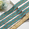 Ethnic Embroidery Polyester Flat Ribbons OCOR-WH0060-38A-4