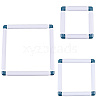 3 Stes 3 Styles Plastic Cross Stitch Embroidery Hoops DIY-CP0012-44A-6