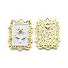 Zinc Alloy Enamel Pendants PALLOY-TAC0020-38B-G-1