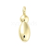 Rack Plating Brass Balloon Letter Pendants KK-C050-01G-I-1