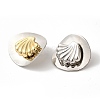 Rack Plating Brass Stud Earrings EJEW-B062-04GP-02-2