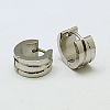 Tarnish Resistant Fashion 304 Stainless Steel Huggie Hoop Earrings EJEW-G124-M16-2