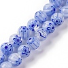 Handmade Millefiori Lampwork Beads Strands LAMP-G164-05K-1