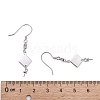 925 Sterling Silver Dangle Earring Findings STER-L057-035P-4