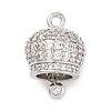 Brass Micro Pave Cubic Zirconia Pendants KK-P288-04P-1