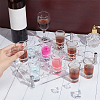 24-Hole Acrylic Mini Shot Glasses Organizer Holder ODIS-WH0099-14B-3