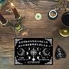 Printed Wood Pendulum Dowsing Divination Board Set DJEW-WH0324-069-6