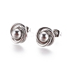 304 Stainless Steel Stud Earrings EJEW-I235-06-2