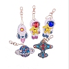 DIY Universe Series Diamond Painting Keychains Kits DIY-WH0259-11-4