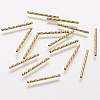 Rack Plating Brass Tube Beads X-KK-A142-005G-1