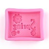 Word Spring Silicone Molds X-DIY-R078-21-2