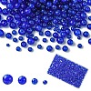 400Pcs 4 Styles Spray Painted Crackle Glass Beads CCG-YW0001-20D-1