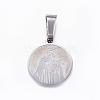 304 Stainless Steel Pendants STAS-H355-17-2