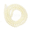 Transparent Electroplate Glass Beads Strands GLAA-T032-T4mm-C02-2