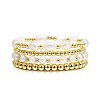 Temperament Magnet Gold Elastic Bracelet Baroque Imitation Pearl Multi layered Layered Bracelet Small and Popular Bracelet BK8855-1-1