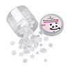 100Pcs 5 Style Transparent Frosted Acrylic Beads FACR-PJ0001-02-13