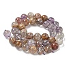 Natural Purple Phantom Quartz Purple Lodolite Quartz Beads Strands G-L644-D01-10mm-3