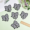 9Pcs Polyester Embroider Thread Iron on/Sew On Patches PATC-CY0001-62-3