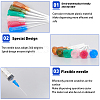 Plastic Fluid Precision Blunt Needle Dispense Tips TOOL-BC0001-90-6