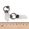 Natural Quartz Crystal Faceted Pointed Bullet Pendants G-A221-03D-3