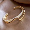 Golden Brass Cuff Bangles for Women WG6F97B-04-1