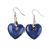 Natutal Dyed Lapis Lazuli Dangle Earrings EJEW-F343-D07-2