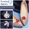 2Pcs Platinum Alloy Shoe Buckle Clips ALRI-FG0001-04D-3
