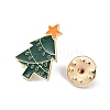 Christmas Alloy Enamel Pins AJEW-A056-05A-4