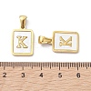 Ion Plating(IP) 304 Stainless Steel Pave Shell Pendants STAS-G327-01G-K-3