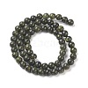 Natural Serpentine/Green Lace Stone Beads Strands X-G-S259-15-6mm-1-2
