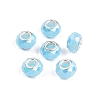 Imitation Jade Glass European Beads GPDL-N004-B14mm-A03-1