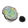 THERE IS NO PLANET Flower Plant Earth Alloy Enamel Pin Brooch JEWB-B014-02C-3